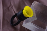Schwarze/gelbe dauerhafte Make-upzusatz-Tätowierungs-Tinte Ring Caps Plastic Material