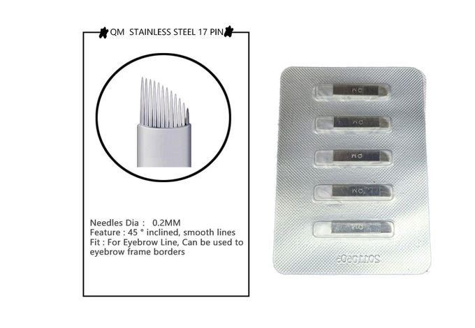 Microblading-Nadel-erstklassige Qualitäts-manuelle Tätowierung Pen Three/Stifte des Doppelstern-14 für Make-upaugenbrauen-Nadeln