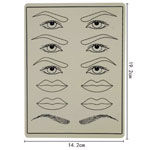 Dauerhaftes Make-upgummi-Lippen 3D PMU üben Haut-Tätowierung Mat To Practice Perfect Eyebrow