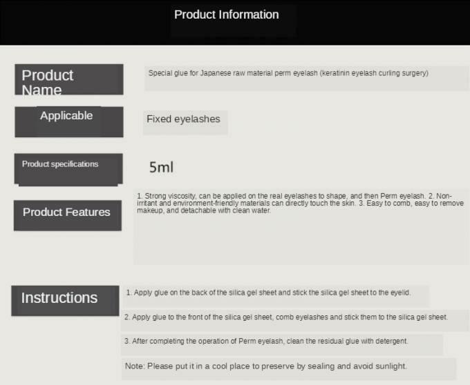 Elektrische Wimper-kalte Dauerwelle-wasserlösliche Wimper-Erweiterungs-Zusätze 0