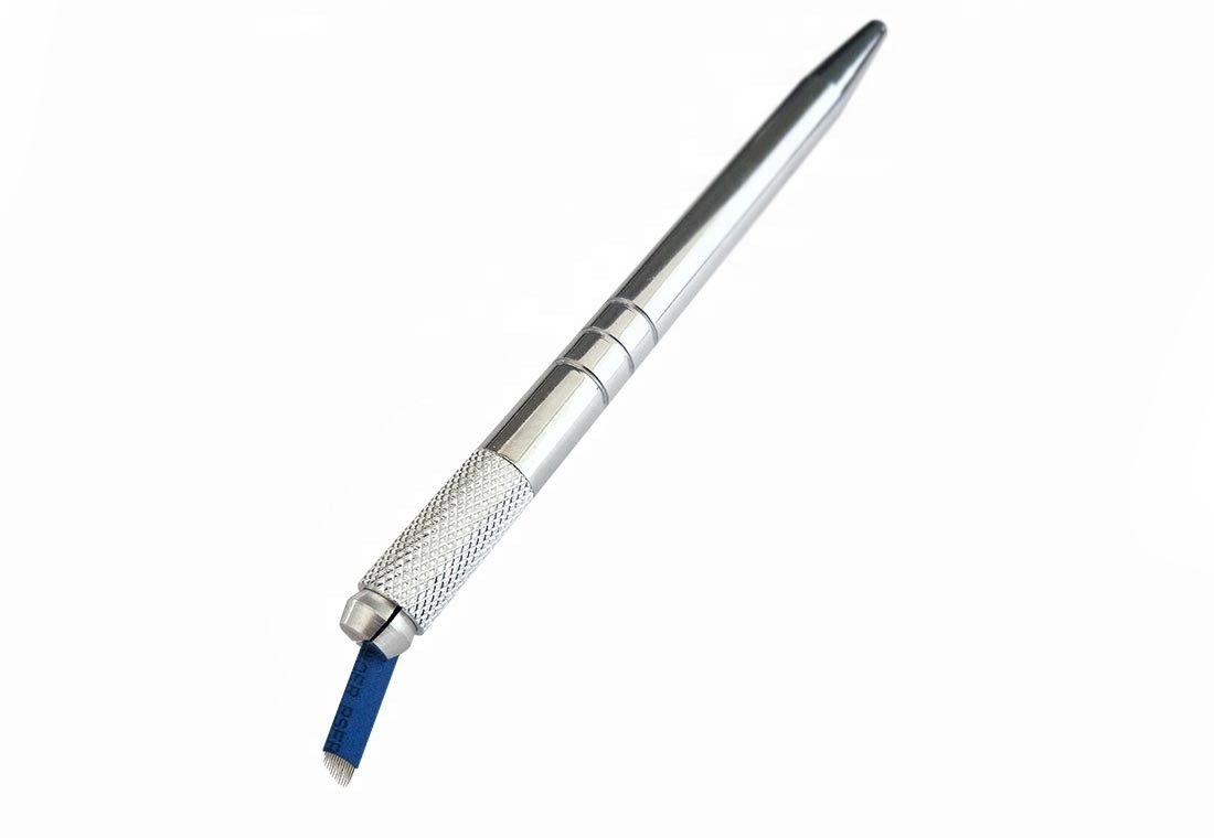Simplex-Metall manueller umreißender Pen For Eyebrow Tattoo And, silbernes Handbuch Pen For Permanent Makeup
